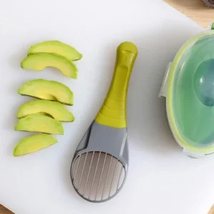 Kitchen Avocado Slicer Pitter Peeler Tool with Ergonomic Handle Quick Cleaning
